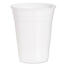 Dart SOLO Party Plastic Cold Drink Cups, 16 oz to 18 oz, White, 50/Bag ...