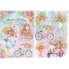 Little Birdie Decoupage Filament Paper A4 2/Pkg | OfficeSupply.com