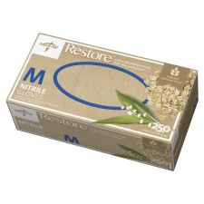 Medline Restore Nitrile Exam Gloves With Colloidal Oatmeal, Medium - Main Image