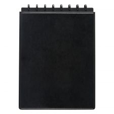 TUL Top-Bound Discbound Notebook, Letter Size, Leather Cover