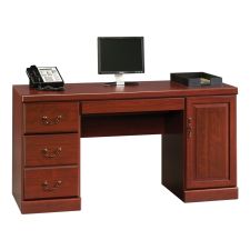 Sauder Heritage Hill 60"W Desk Computer Credenza, Classic Cherry ...
