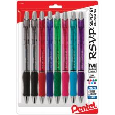 Pentel R.S.V.P. Super RT Retractable Ballpoint Pen - 1 mm Pen Point ...