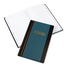 Wilson Jones Journal Book, Two-Column, Blue Hardcover, 150 Pages, 11 3/ ...