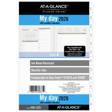 AT-A-GLANCE 2026 Daily Planner Two Page Per Day Refill, Loose-Leaf ...