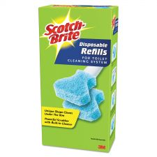 3M Scotch-Brite Toilet Bowl Scrubber Refills – 24 Disposable Sponges – Sealed