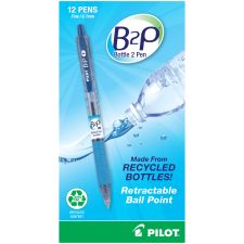 Pilot B2P Ballpoint Pen 0.7mm Fine Tip In Black, Blue Or Red 3 Or 10 P 94 Recycled 508 P 1024x1024