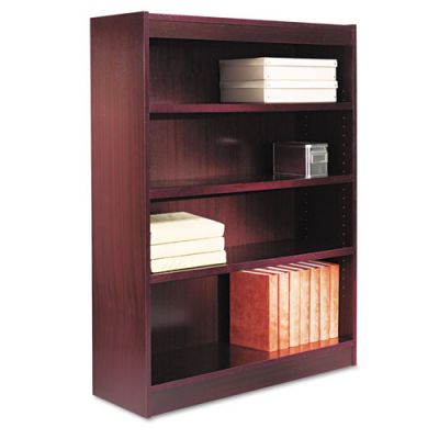 ALEBCS44836MY - Alera Square Corner 4-Shelf Wood Veneer Bookcase