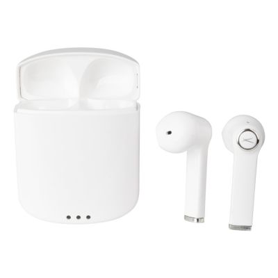 Altec Lansing TrueAir Wireless Earbuds, White, MZX634-WHT