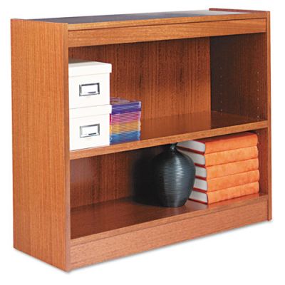 ALEBCS23036MO - Alera Square Corner 2-Shelf Wood Veneer Bookcase ALEBCS23036MO - Alera Square Corner 2-Shelf Wood Veneer Bookcase