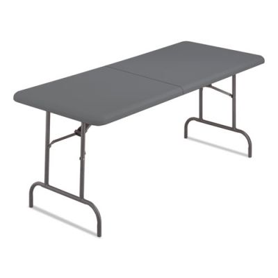 ICE65457 - Iceberg IndestrucTables Too Bifold Resin Folding Table; 60w x 30d x 29h; Charcoal