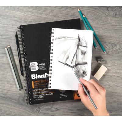 Bienfang Hardcover Spiral Sketch Book 9