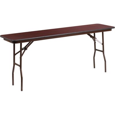 FHFYT1872MELWALGG - Flash Furniture 18 x 72 Walnut Folding Table