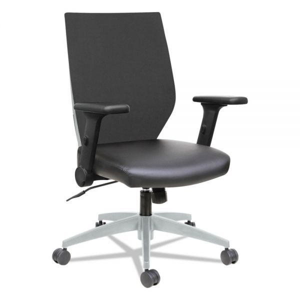 ALEEBT4205 Alera EB-T Series Syncho Mid-Back Flip-Arm Chair, Black/Gray