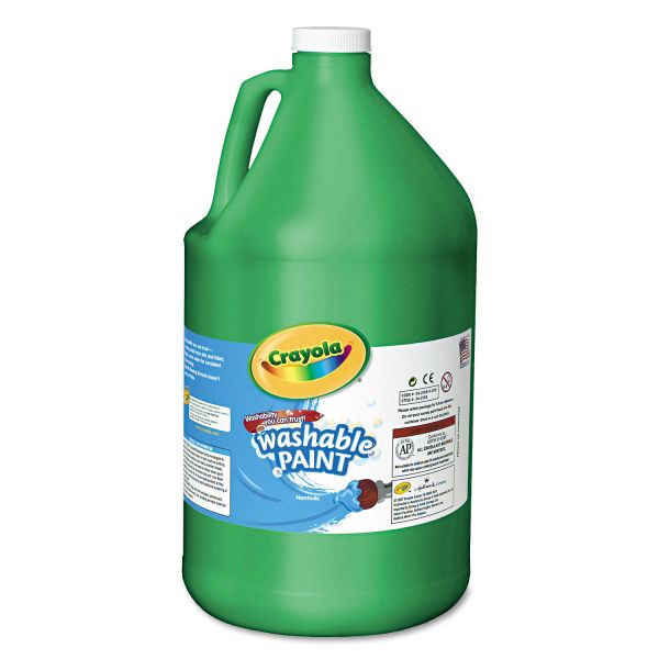 CYO542128044 Crayola Washable Paint, Green, 1 gal