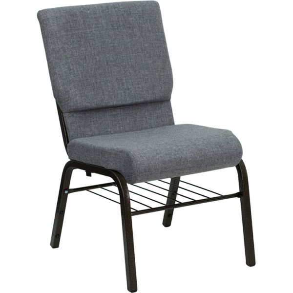 FHFXUCH60096BEIJINGGYBASGG Flash Furniture Gray Fabric Big & Tall Church Chair