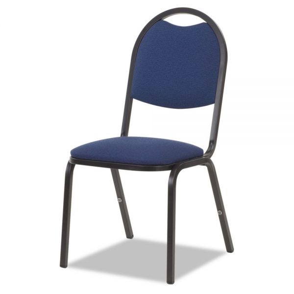 VIR8917B204BK01 Virco Fabric Upholstered Stack Chair, 18w x 22d x 35-1/2h, Sedona Blue/Black, 4/Carton