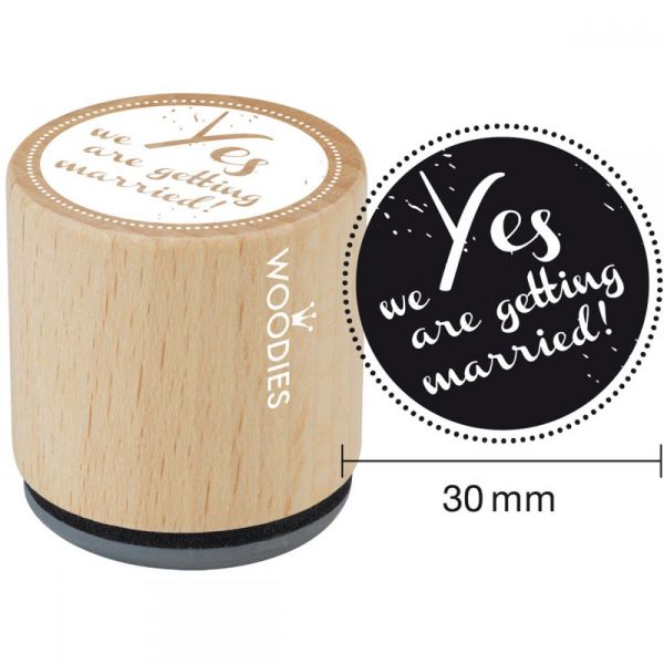 NOTM350202 Woodies Mounted Rubber Stamp 1.35"