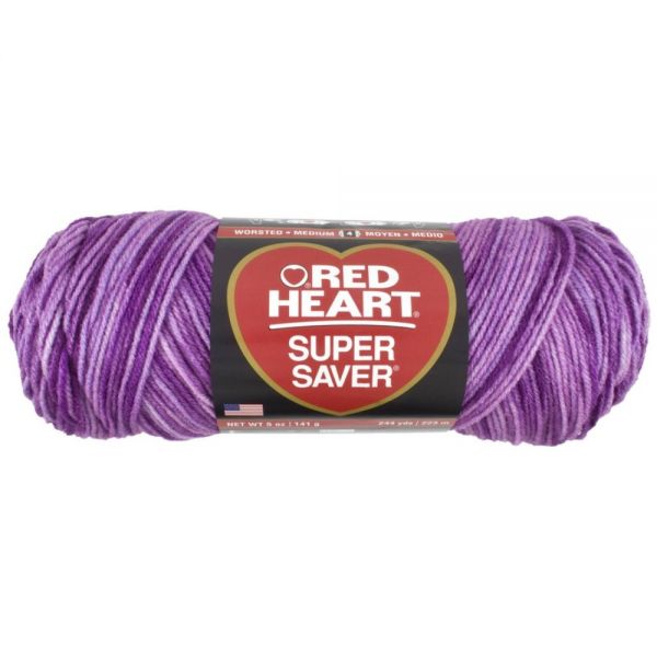 NOTM476515 Red Heart Super Saver Yarn - Purple Tone