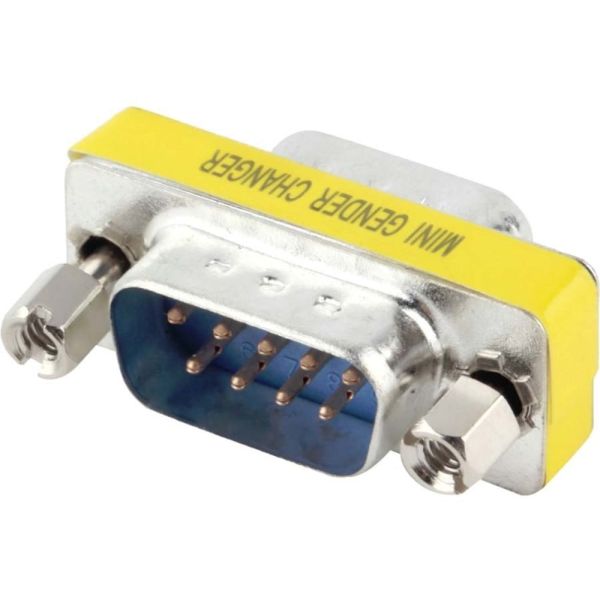 Serial 9 Pin 4XEM DB9 Serial 9-Pin Male To Male Adapter - 1 x 9-pin DB-9 Serial ...