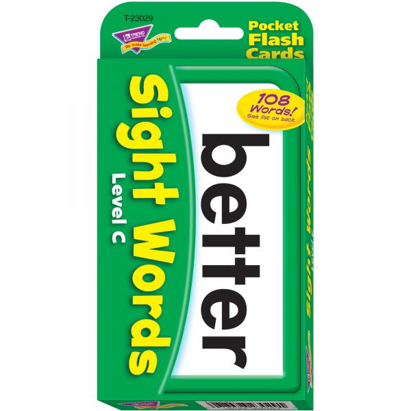 TEP23029 Trend Sight Words Level C Flash Cards