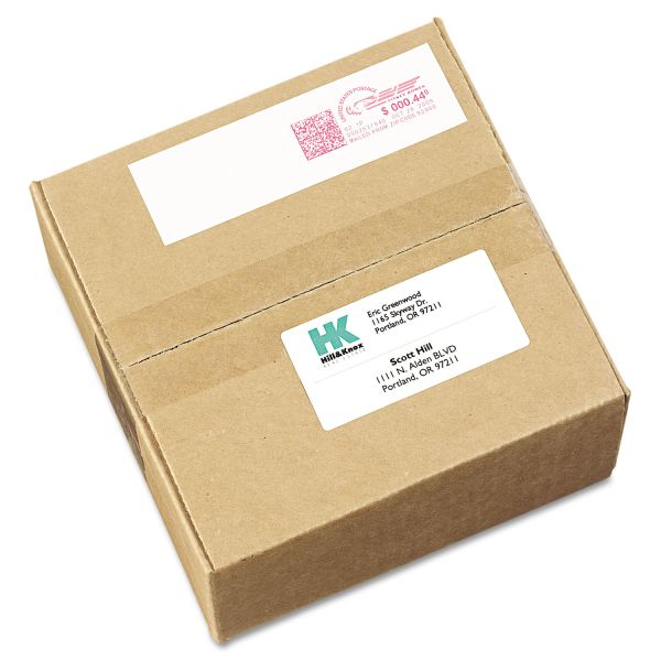 AVE05288 Avery Permanent Adhesive Postage Meter Labels, 1 1/2 x 2 3/4, White, 160/Pack