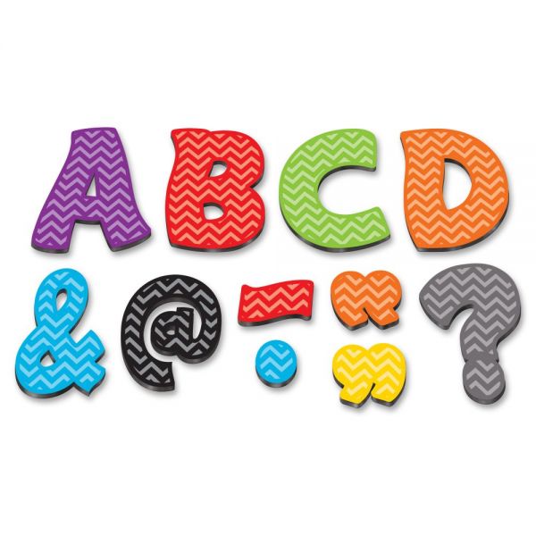 TCR77213 Teacher Created Resources Chevron Funtastic Font Magnetic Letters