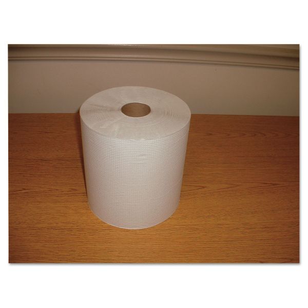 MORW12600 Morcon Paper Hardwound Roll Paper Towels, 7 4/5 x 600 ft, 1-Ply, White, 12 Rolls/Carton