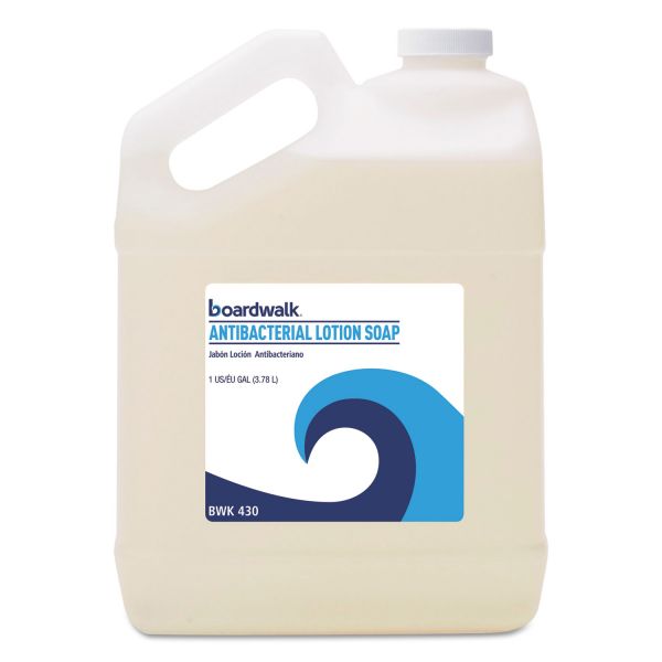 BWK430EA Boardwalk Antibacterial Liquid Soap, Floral Balsam, 1gal Bottle