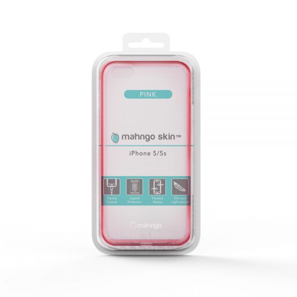 IGRM3H6401 ReVamp Mahngo Skin Slim TPU Protective Case (Pink) (iPhone 5/5S)