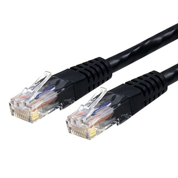 SYNX2843174 StarTech.com 8 ft Black Molded Cat6 UTP Patch Cable - ETL Verified