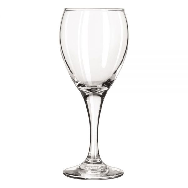 LIB3965 Libbey Teardrop Glass Stemware, White Wine, 8.5oz, 7 1/8" Tall