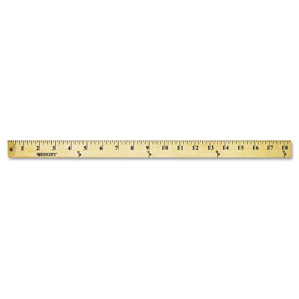 ACM10425 Westcott Wood Yardstick with Metal Ends, 36"