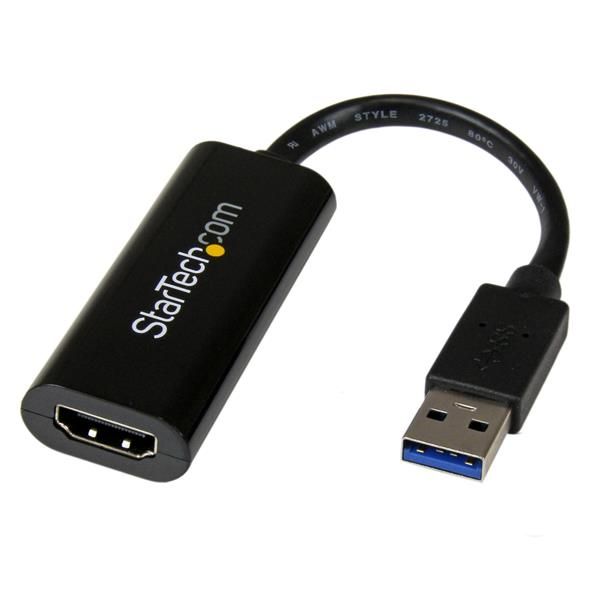 SYNX3729007 StarTech.com Slim USB 3.0 to HDMI External Video Card Multi Monitor Adapter - 1920x1200 / 1080p