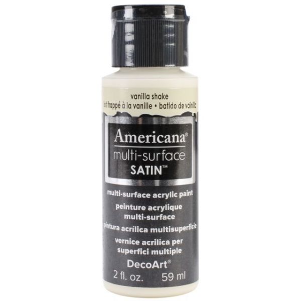NOTM134138 Deco Art Americana Multi-Surface Satin Vanilla Shake Acrylic Paint
