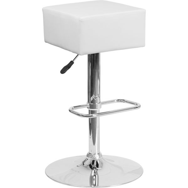 FHFCH820584WHGG Flash Furniture Contemporary Barstool
