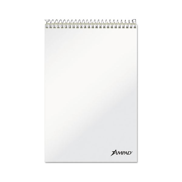 TOP25278 Ampad Spiral Steno Book, Gregg, 6 x 9, 20 lb, Green Tint, 80 Sheets, 6/Pack