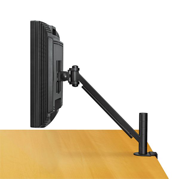 FEL8038201 Fellowes Desk-Mount Arm for Flat Panel Monitor, 14 1/2 x 4 3/4 x 24, Black