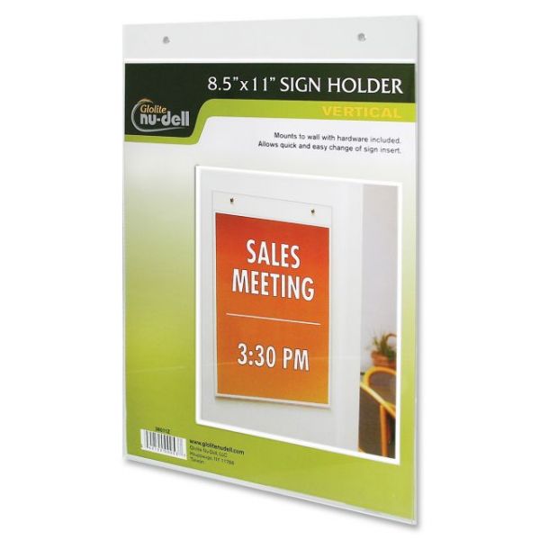 NUD38011 Nu-Dell Acrylic Sign Holders