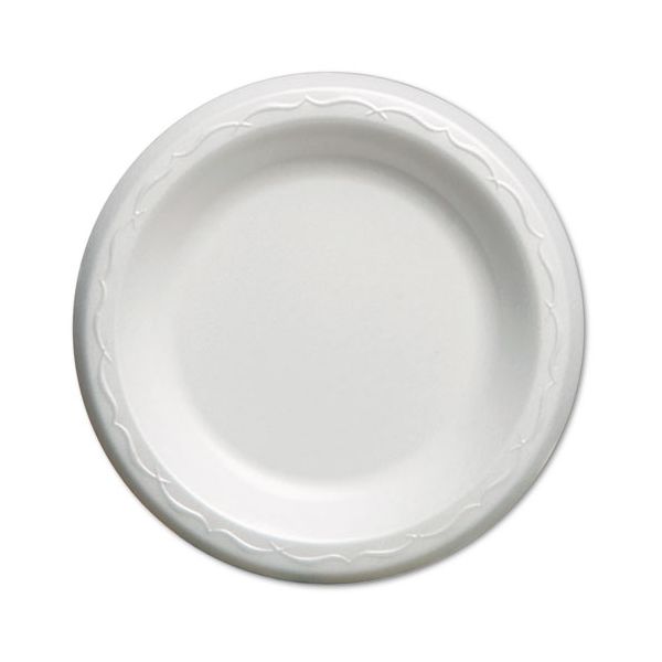 GNPLAM06 Genpak Elite Laminated Foam Plates, 6 Inches, White, Round, 125/Pack, 8 Pack/Carton