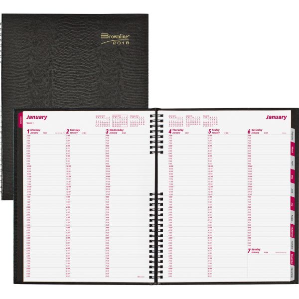 REDCB950CBLK Rediform Weekly Appointment Book