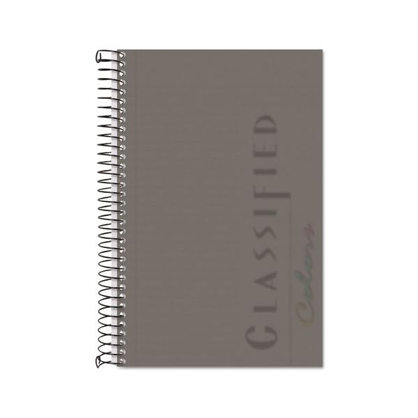 TOP73507 TOPS Color Notebook, Graphite Cover, 8 1/2 x 5 1/2, White, 100 Sheets