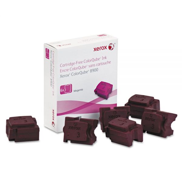 XER108R01015 Xerox 108R01015 High-Yield Ink Stick, 16900 Page-Yield, Magenta, 6/Box