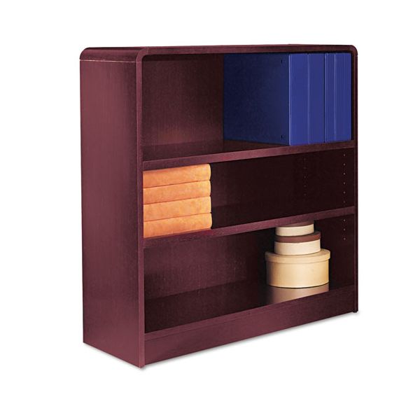 Alera Radius Corner 3Shelf Wood Veneer Bookcase