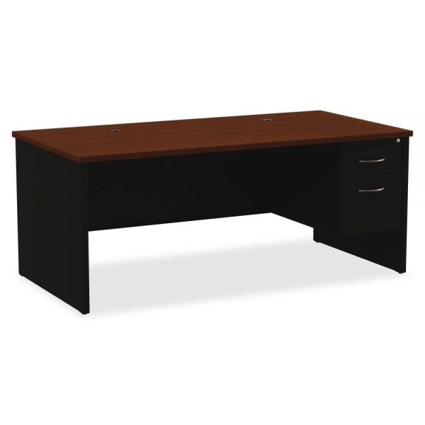 LLR79143 Lorell Single Pedestal Computer Desk