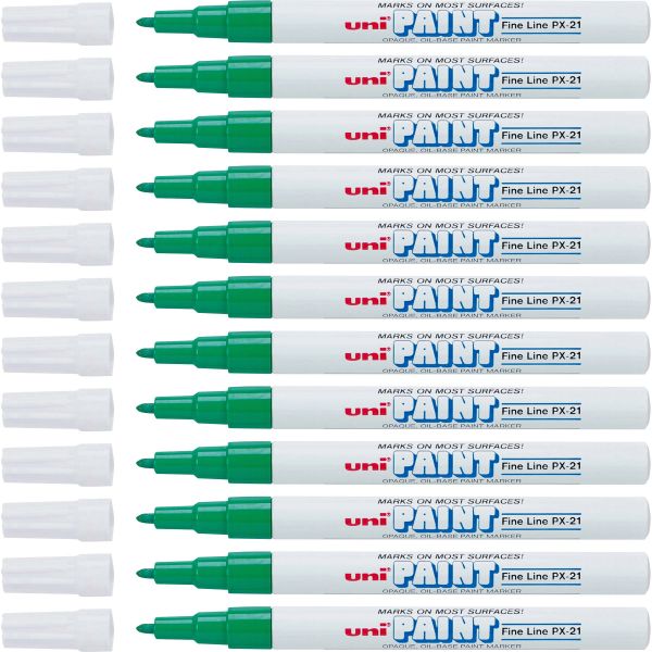 SAN63704DZ Uni-Ball Oil-Base Fine Line uni Paint Markers