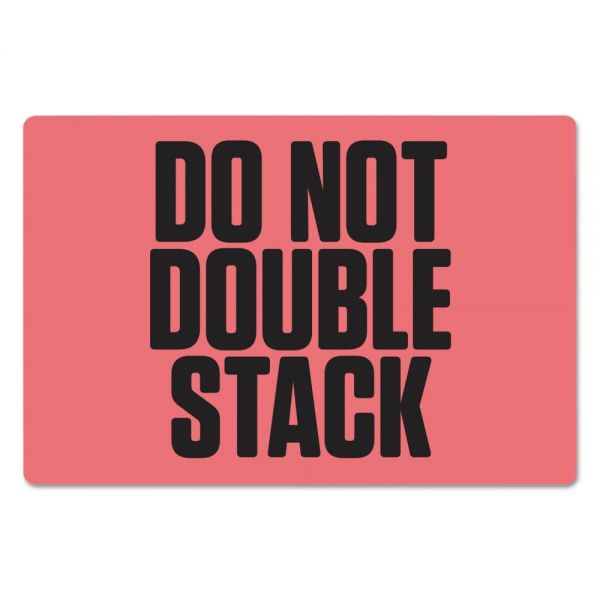 PMCSL64DNDS PM Company Pre-Printed Shipping Labels, 6 x 4, "DO NOT DOUBLE STACK", 1000/Roll, 4 Rolls/CT