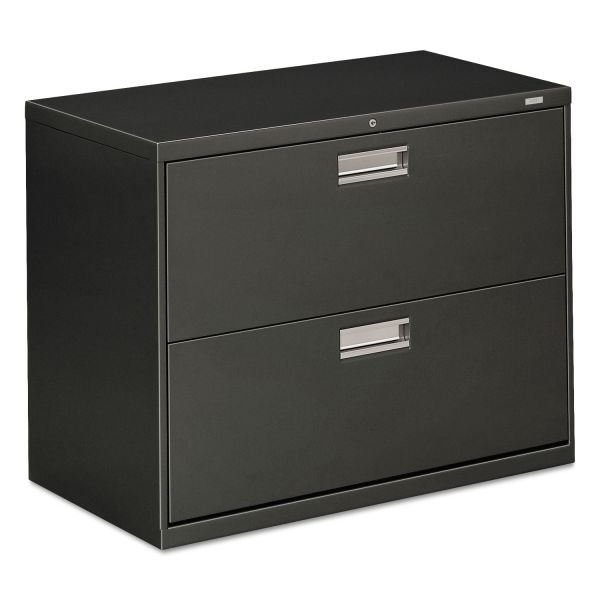 HON682LS HON 600 Series Two-Drawer Lateral File, Letter/Legal/A4, 36w x 19-1/4d, Charcoal