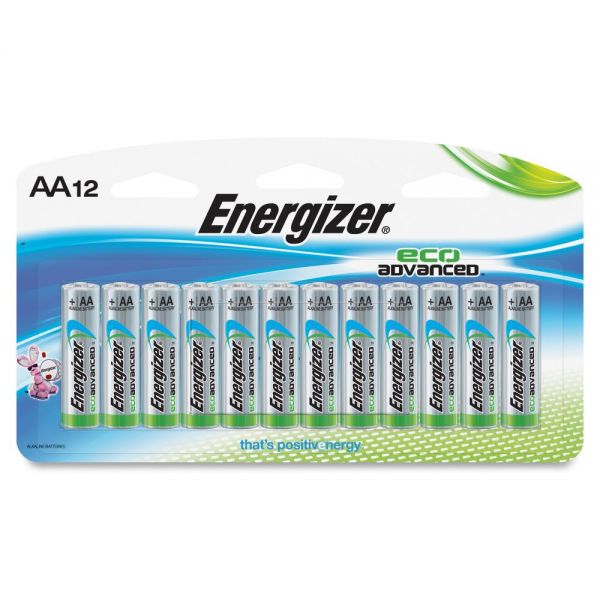 EVEXR91BP12CT Energizer EcoAdvanced AA Batteries
