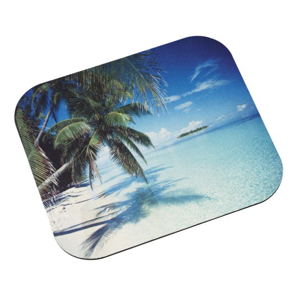 MMMMP114YL 3M Mouse Pad with Precise Mousing Surface, 9" x 8" x 1/8", Beach Design