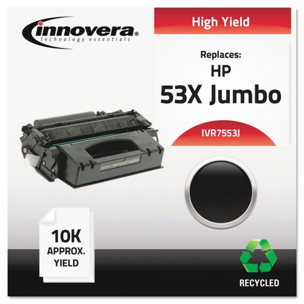 IVR7553J Innovera Remanufactured Q7553X(J) (53XJ) Extra High-Yield Toner, Black